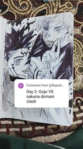 domain clash 😲 #drawing #jjk