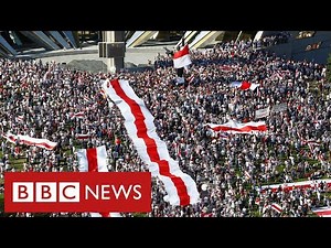 Thousands on streets of Belarus demand resignation of President Lukashenko - BBC News