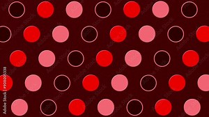 Red looping geometric animation.Background with circles with shades of red color,from the lightest to the darkest color.seamless loop.Red minimal background.Red concept.