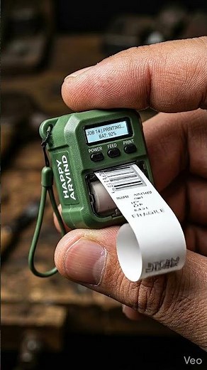 Mini Label Printing Machine 🏷️ Tiny Printer in Action