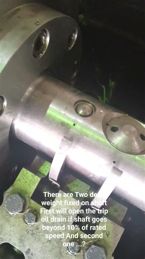 Turbine over speed mechanical protection #turbine #engineering #mechanical