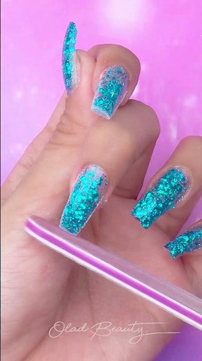 Blue nail art tutorial #nails #naildesign #nailart