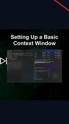 Setting Up a Basic Context Window #ai #artificialintelligence #machinelearning #aiagent Setting