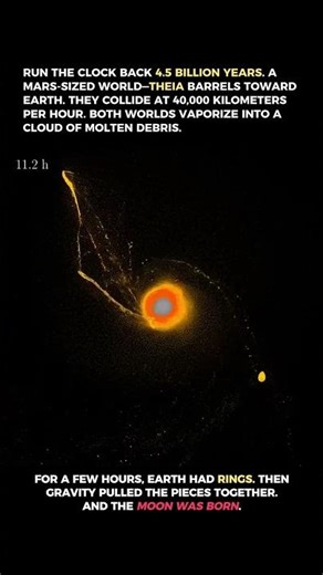 The Violent Birth of the Moon (Supercomputer Simulation)