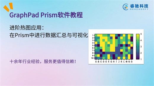 GraphPad软件中文教程 - 进阶热图应用：在Prism中进行数据汇总与可视化