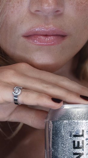 CHANEL on Instagram: "5, beyond a number. The CHANEL Fine Jewelry Creation Studio has paired gold with the eternal diamond to trace the contours of a 5, Gabrielle Chanel’s favorite number. @rebeccalongendyke wears the ETERNAL N°5 ring, a N°5 fine jewelry creation in white gold and diamonds, set with a center diamond. Discover on chanel.com. Link in bio #N5Collection #CHANELFineJewelry"