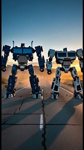 Truck vs Bus Robot Duel 💥⚔️ #shorts