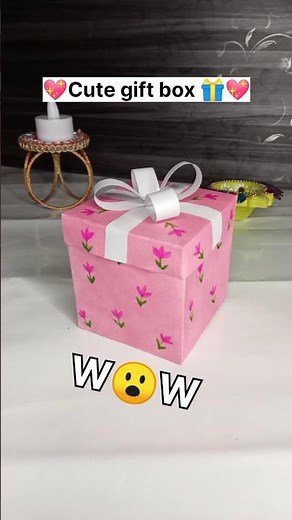 Beautiful Cute Gift Box | Easy Handmade Gift Idea | Paper Craft for Beginners | Simple Gift Idea Box