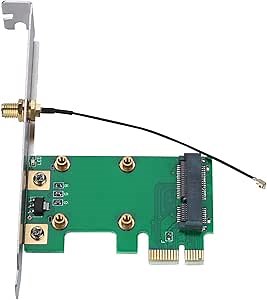 Estink Mini PCI E to PCI E Adapter Card, Mini PCI E to PCI E Riser Card Expand External Adapter Network Card Support Most Network Cards Mini PCI Network Card