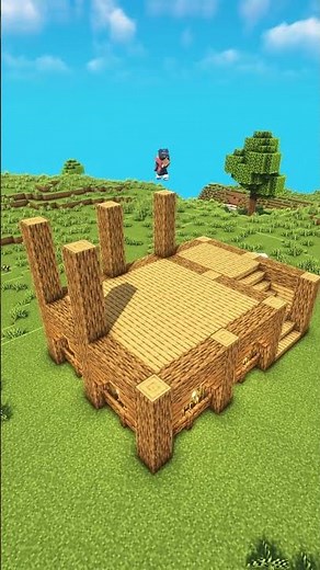 Minecraft Easy Survival House🏠 #shorts