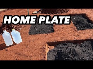 How I Fixed Home Plate on This High School Baseball Field 20x Speed 4K
