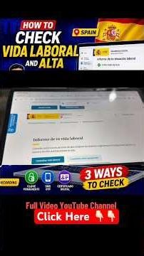 How to Check Vida Laboral in Spain | Alta, Working Hours & Empresa Name