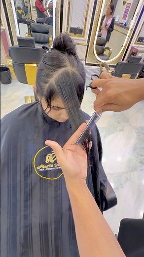 Curtain Bangs Haircut Transformation 💕| Perfect Curtain Bangs Look 🔥 #hairtrends2026 #reels #short