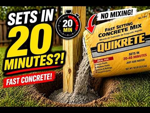 Quikrete Fast Setting Concrete Review | Setting Fence Posts the Easy Way