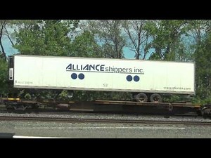 Fast CSX Van Train Heads East