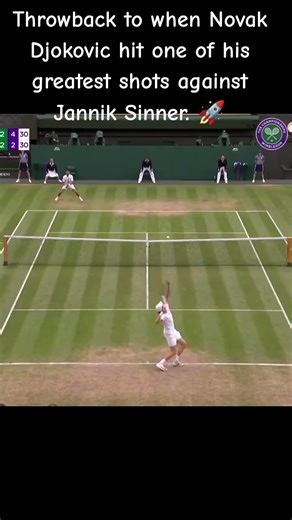Novak Djokovic's Best Shot Against Jannik Sinner