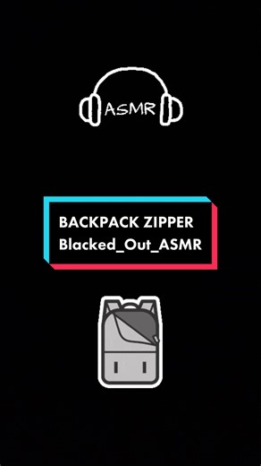 Zipping Up Backpack ASMR Sounds for Relaxation