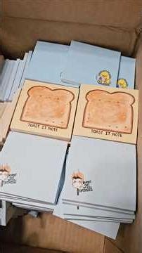 Unbox and quality check sticky notes with me #stickynotes #notepads