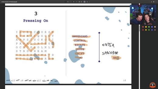 Solving Word Searches :)