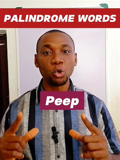 Palindrome words and meaning #englishlearning #classroom | Student Affairs
