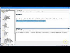 Análisis de datos Epiinfo
