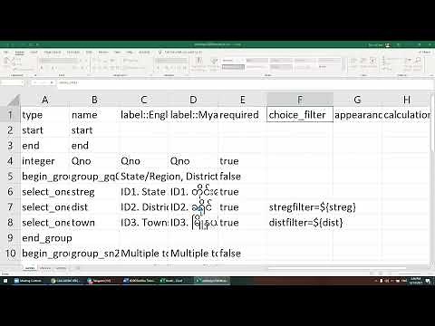 Adding Cascading Select Questions on KoBoToolBox