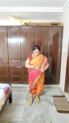 Madi Saree Draping Tutorial | Traditional Brahmin Madi Kattu | #swathisslowlivingserene