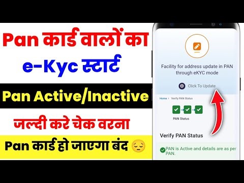 Pan Card eKyc Online | Pan Card Active hai ya nhi kaise Jane | Pan Card status