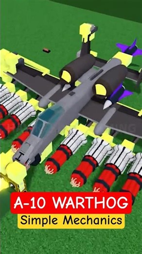 Roblox Build a Boat for Treasure Simple A-10 Warthog Attack Jet Mechanics! #babft #roblox