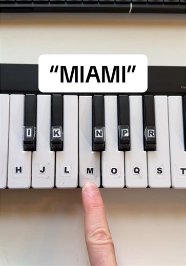 This melody spells “MIAMI” #miami #hotline #hotlinemiami #synth #fyp | hotline miami