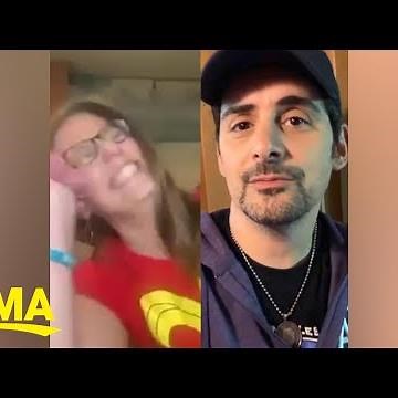 Brad Paisley surprised these ‘superhero’ grocery store workers l GMA Digital