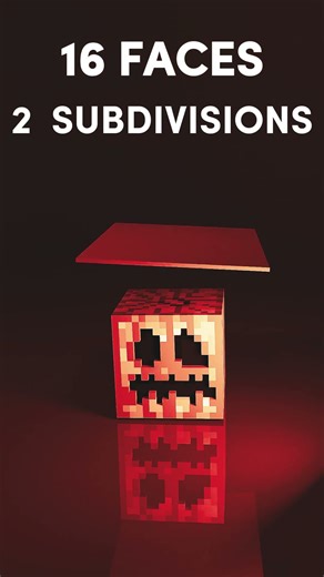 Minecraft Pumpkin Physics Test #3d #3danimation #animation #blender #blender3d #minecraft #pumpkin