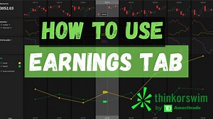 How to Use Earnings Tab on ThinkorSwim I Using Volatility to Trade Earnings
