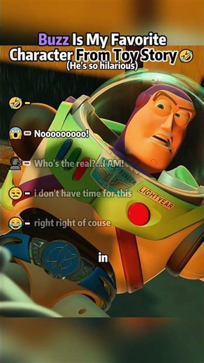 The Funniest Buzz Moments In Toy Story🤣 #buzz #toystory #toystory5 #mentality #funny #fyp
