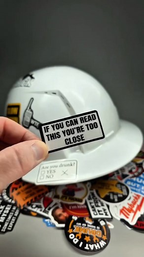 👷‍♂️🚧Funny blue collar hard hat stickers 😂 | Huitoidezw.co.u