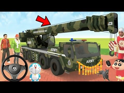 Wow Franklin Purchase new Army crane🚒 in Indian Theft Auto Simulator 