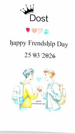 Happy Friendship Day whatsapp status ❤️|Friendship Day 2026 | Friendship Day #status #viral #shorts