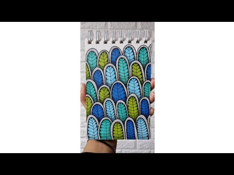 Simple Zendoodles pattern || Mindful Art || For Beginners