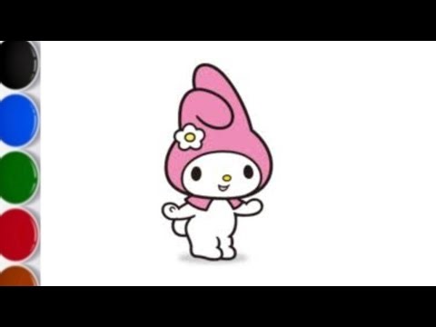 Draw melody💞💞 |step-by-step melody drawings | easymelody drawings |colouring