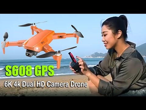 S608 GPS Drone 6K Dual HD 4k Professional Camera!