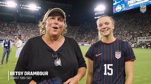 Having someone who understands what it takes to be a USWNT player is indispensable. For Claire Hutton, her "aunt" Betsy Drambour ('86-'87), has provided the ultimate assist in her National Team journey. The Assist x New York Life Insurance Company | U.S. Soccer