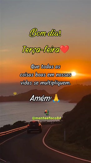 Bom dia terça-feira: mensagem de fé e gratidão