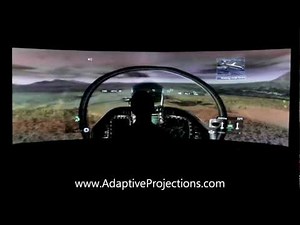 Flight Simulation Game on Curved Projector Screen