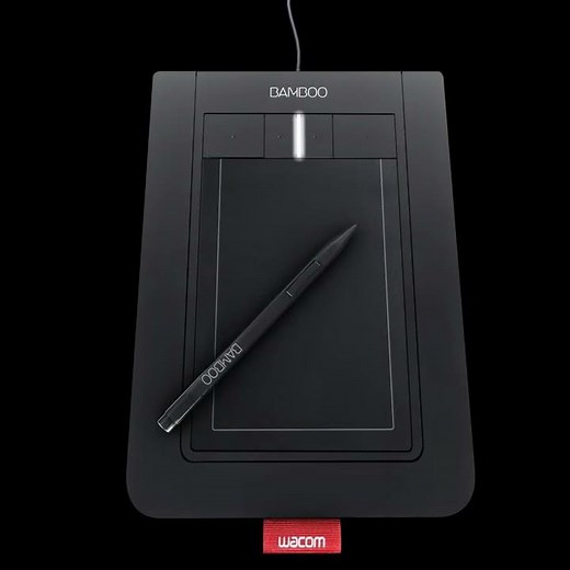 3D Model Wacom bamboo pen and touch drawing tablet at 3DExport.com