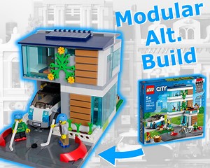 LEGO MOC-84532 Family House Modular Alt Build (Modular Buildings 2021)