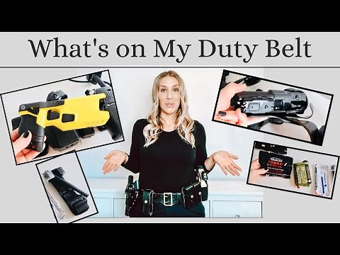 WHAT’S ON A POLICE OFFICER’S DUTY BELT | FEMALE POLICE OFFICER IN 2020 | DUTY BELT SET UP | COP MOM