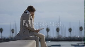 Beautiful Teenage Girl Reading A Book, 4K