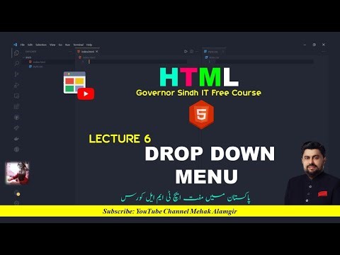 how to create drop down menu in html | drop down menu