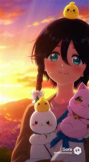 Anime opening kawaii with me melianedrawings 😉