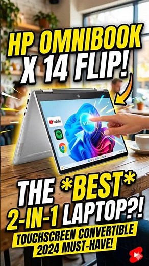 HP Omnibook X 14 Flip: Is this the BEST 2-in-1? 🤯 #omnibookxflip #touchscreenlaptop #hp #shortvideo